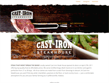 Tablet Screenshot of castironsteak.com